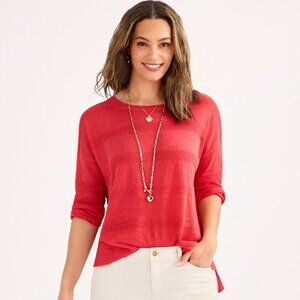 Cabi Shadow Stripe Pullover